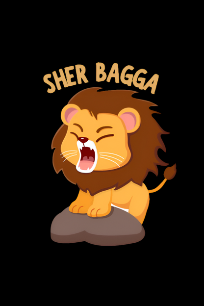 Sher Bagga Boys Graphic Printed T-shirt.