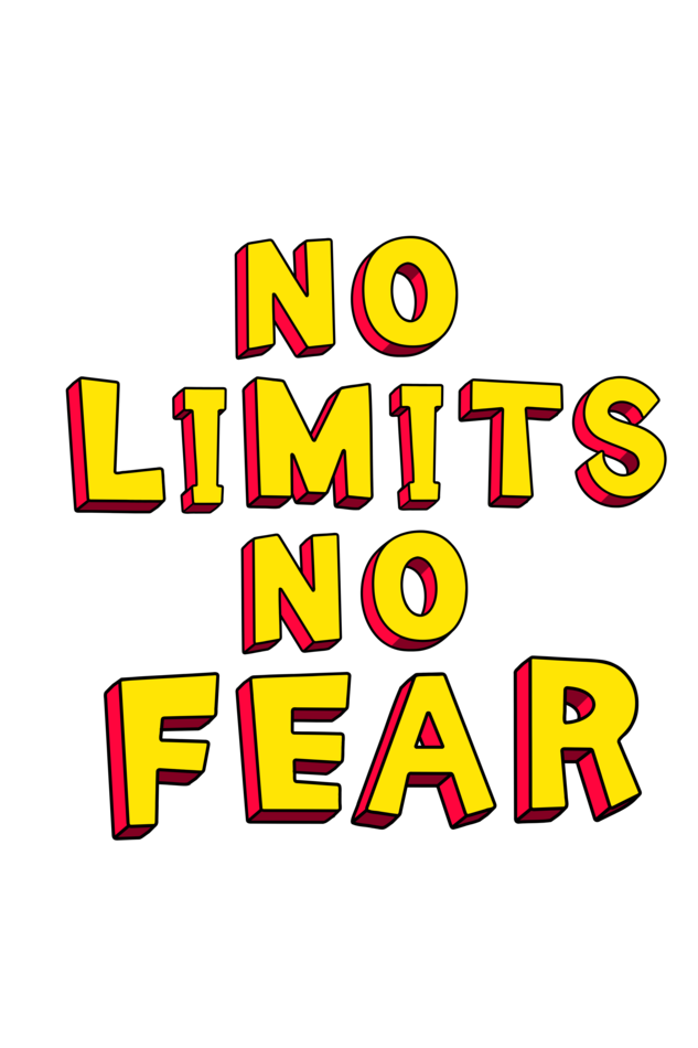 No Limits, No Fear Boys Graphic Printed T-shirt