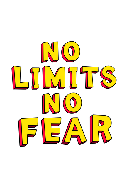 No Limits, No Fear Boys Graphic Printed T-shirt