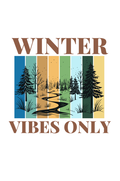 Winter Vibes Only Boys Graphic Printed T-shirt