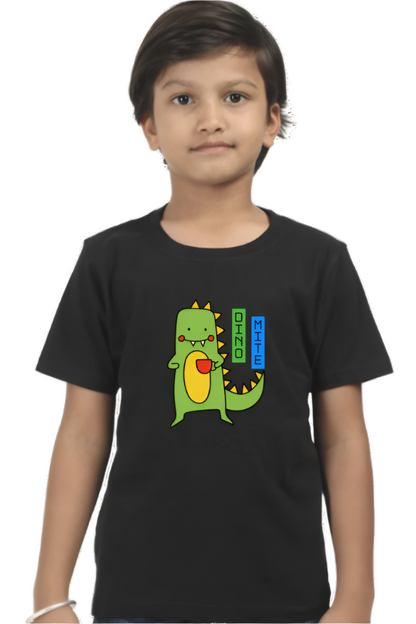 Dino-Mite Boys Graphic Printed T-Shirt