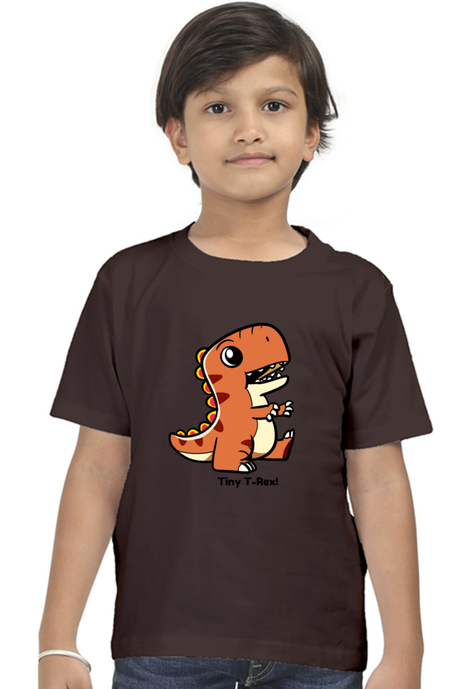 Tiny T-rex Boys Graphic Printed T-shirt.