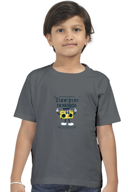 Tune in to nostalgia Boys Graphic Printed T-shirt