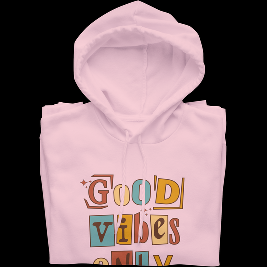 Good Vibes Only Graphic Hooded Sweatshirt