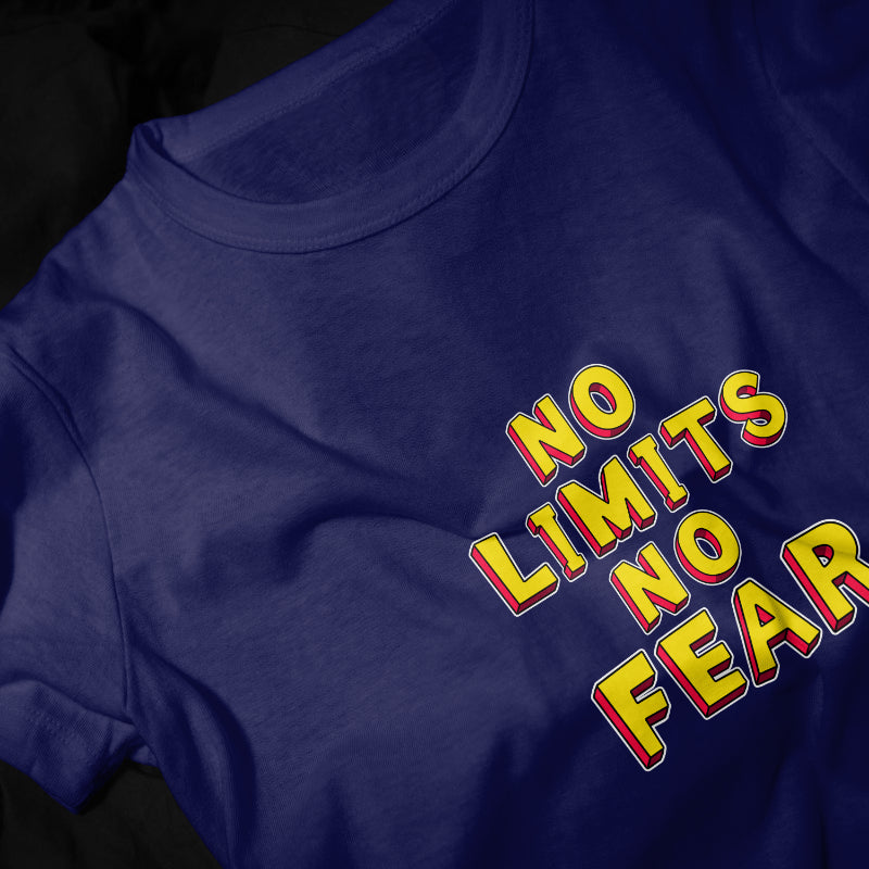 No Limits, No Fear Boys Graphic Printed T-shirt