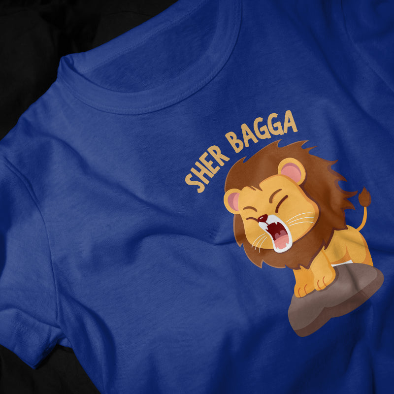 Sher Bagga Boys Graphic Printed T-shirt.